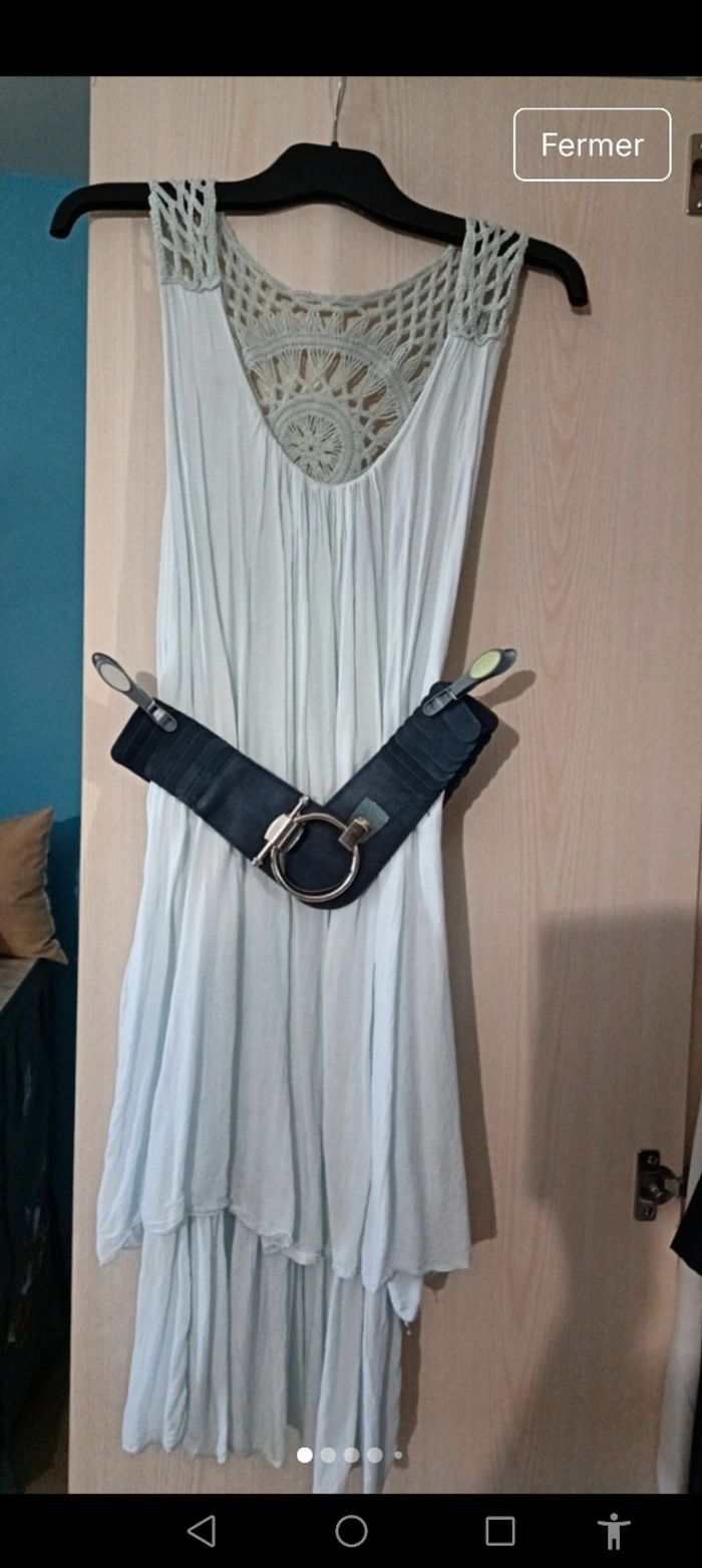Robe longue à bretelles