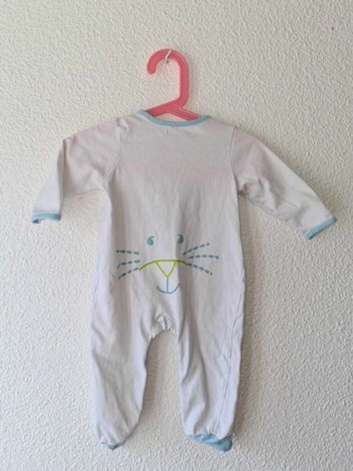 pyjama blanc et bleu lapin - photo numéro 2