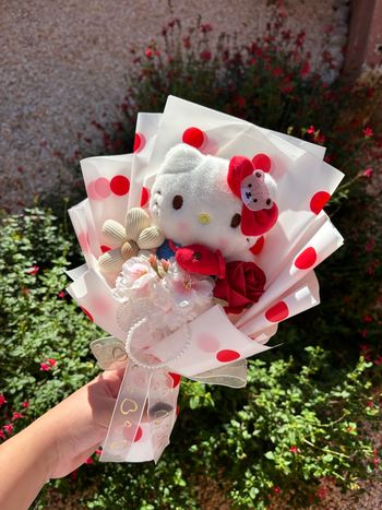 Bouquet fleur Hello Kitty