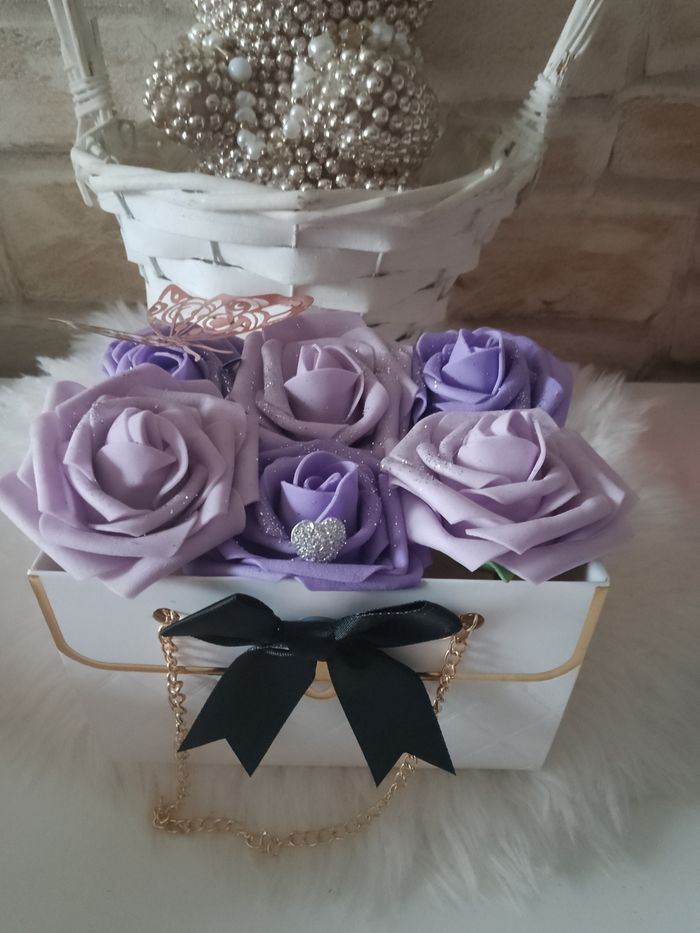 Sac roses mousse