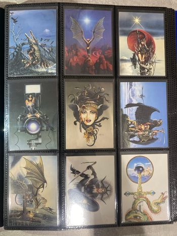 Lot 9 Cartes Chris Achilleos (1992) - Vintage Fantasy