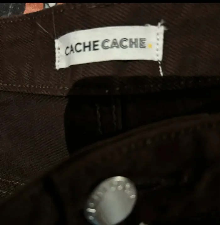 Pantalon droit Cache Cache marron – Taille 36 – Neuf - photo numéro 7