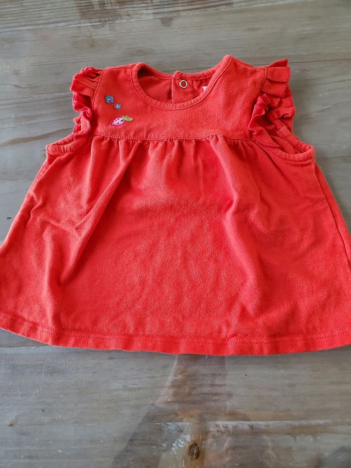 Ensemble t-shirt et gilet 6 mois Catimini - photo numéro 2