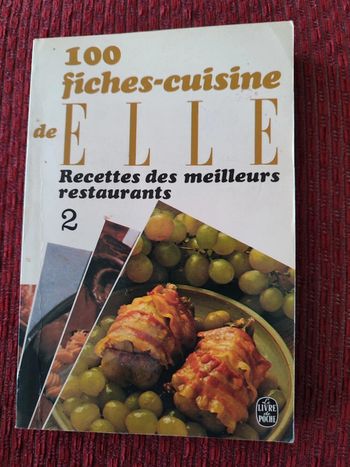 Livre de recettes "Recettes des meilleurs restaurants 2" 100 fiches cuisine de ELLE