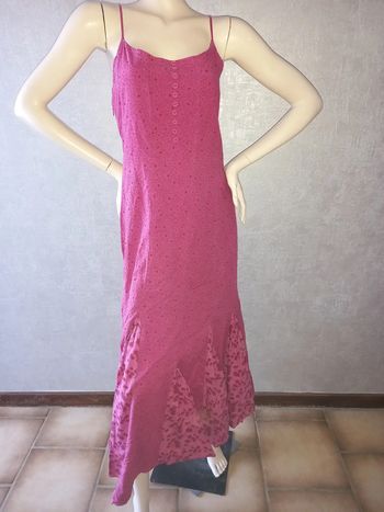robe longue rose IKKS taille 40