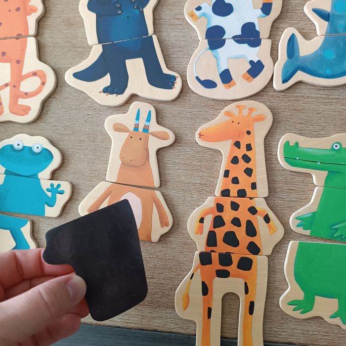 Jeu puzzle magnétique 3 pièces Magnetics crazy djeco - photo numéro 4