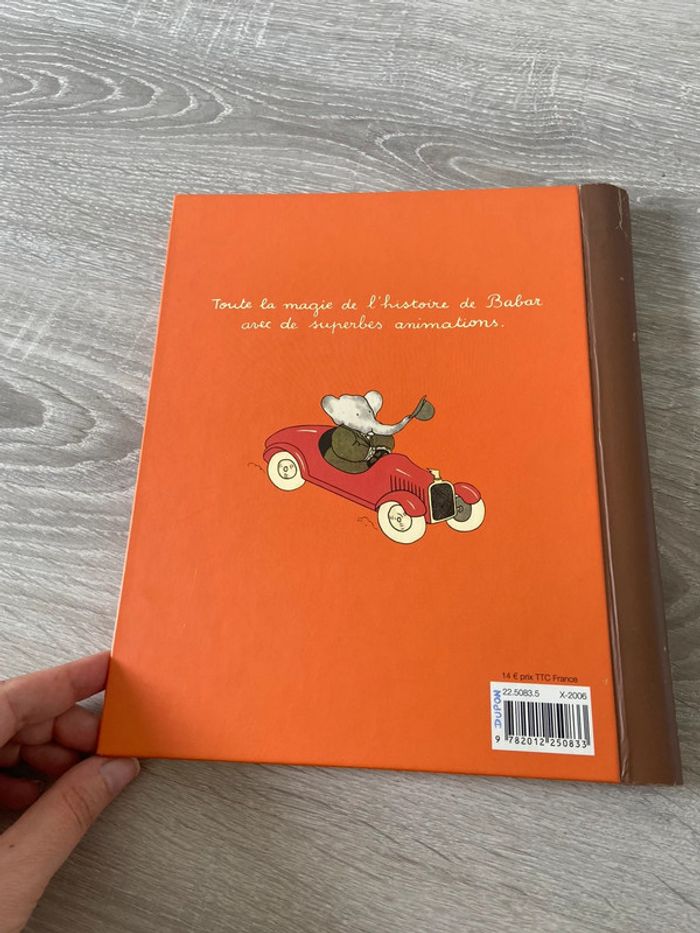 Histoire de babar livre anime le petit elephant - photo numéro 3