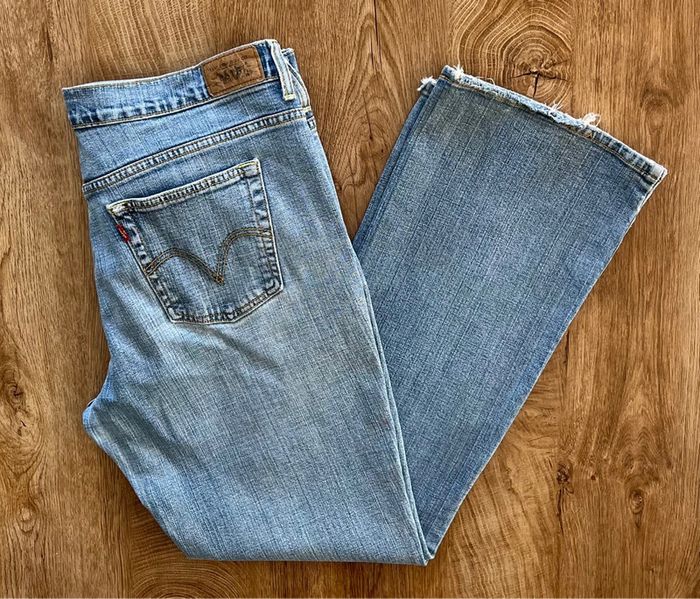 Jean/pantalon bleu Levi's 515 Bootcut/flare, femme, taille : 16 M (44 taille française) - photo numéro 2