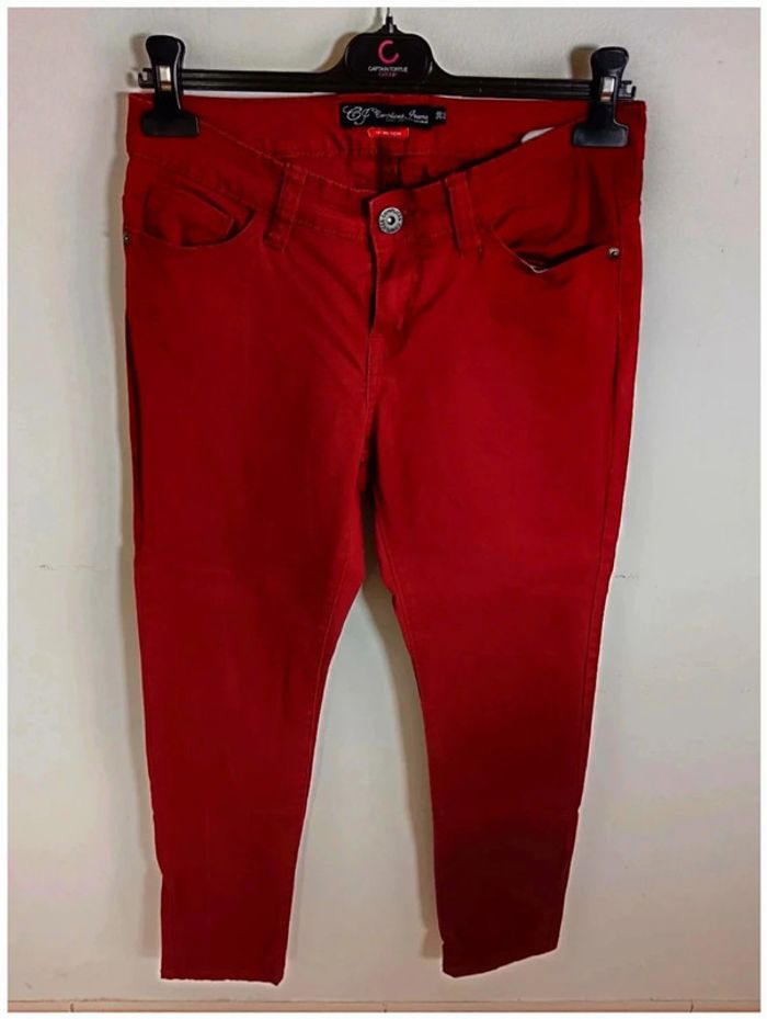 C15 pantalon bordeaux Complices jeans 38