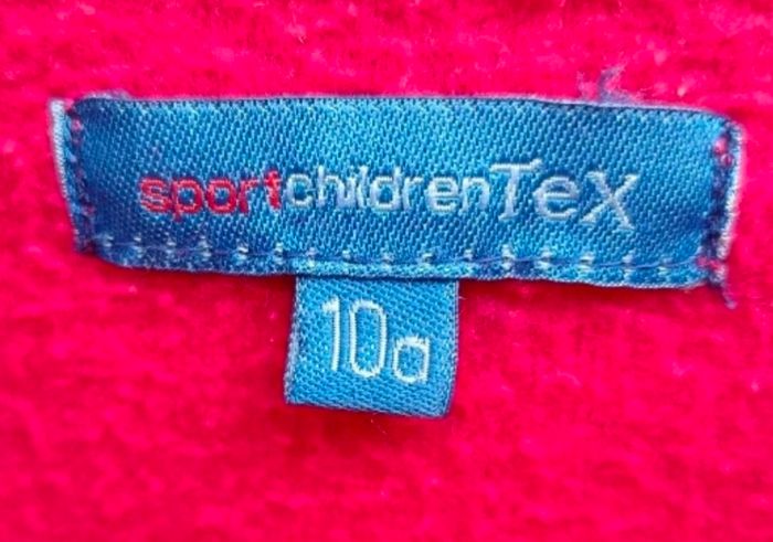 Polaire rouge fille Tex taille 10 ans - photo numéro 3