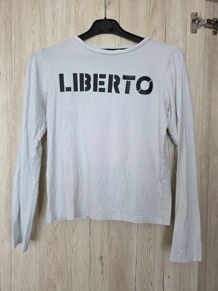 TEE-SHIRT GARÇON MANCHE LONGUE LIBERTO TAILLE 12ANS