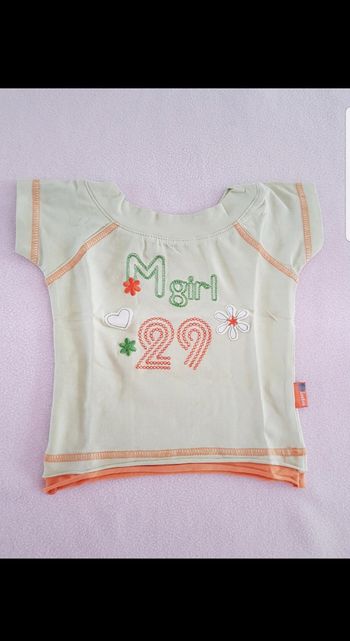 T-shirt manches courtes fille 1 an