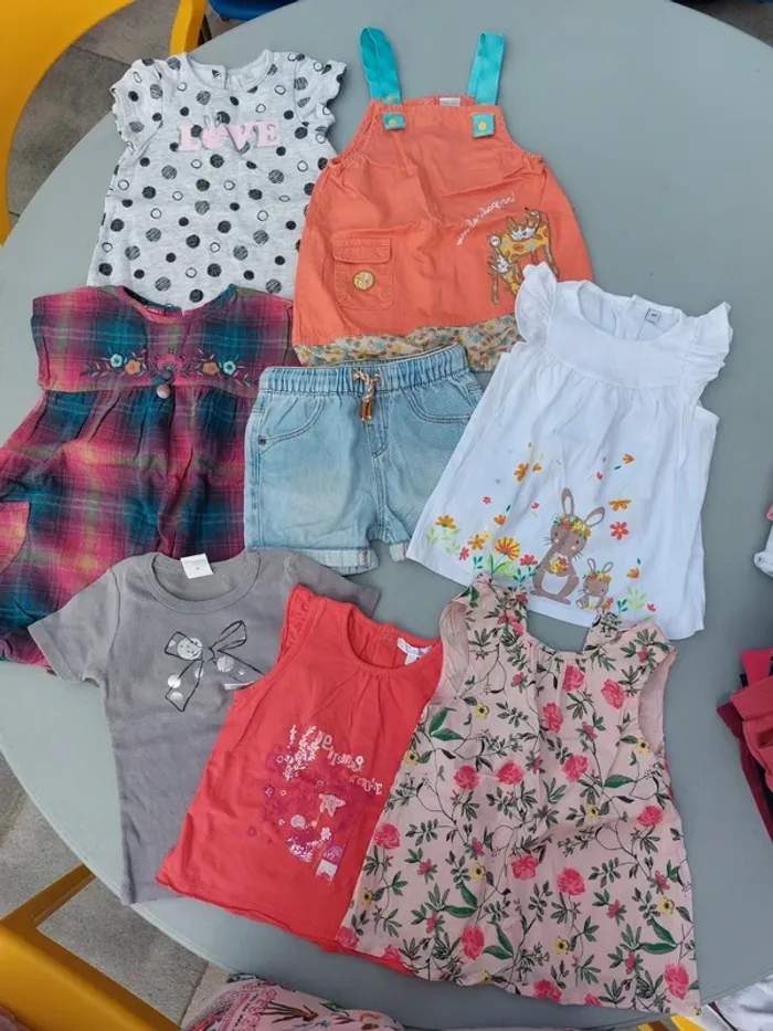 Lot été mi saison 8 robes tuniques t-shirts