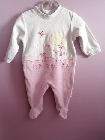 Grenouillère / pyjama fille 6 mois - Absorba