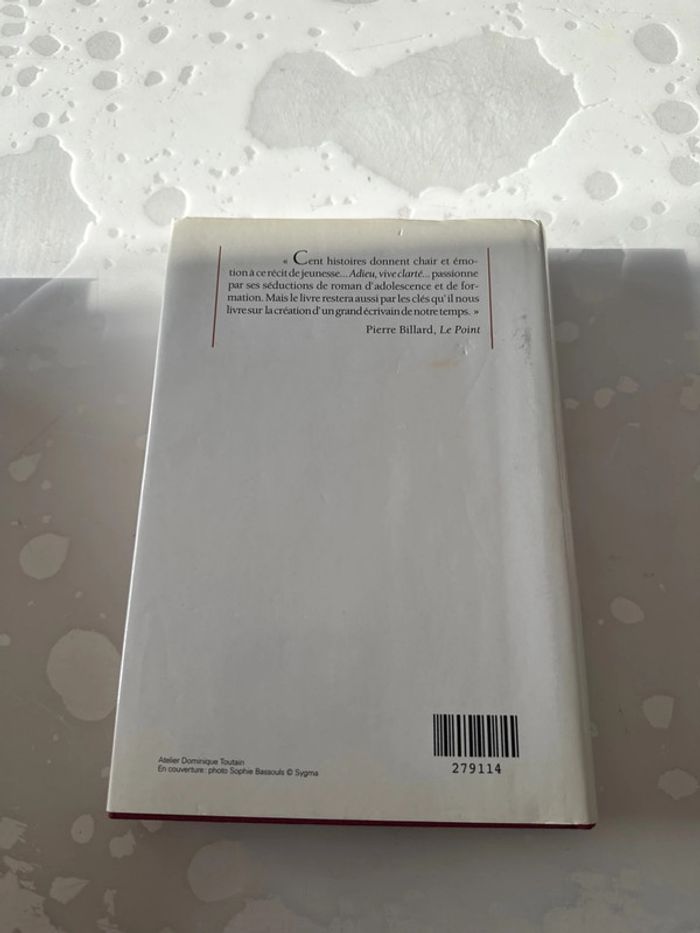 Livre adieu vive clarté - photo numéro 2