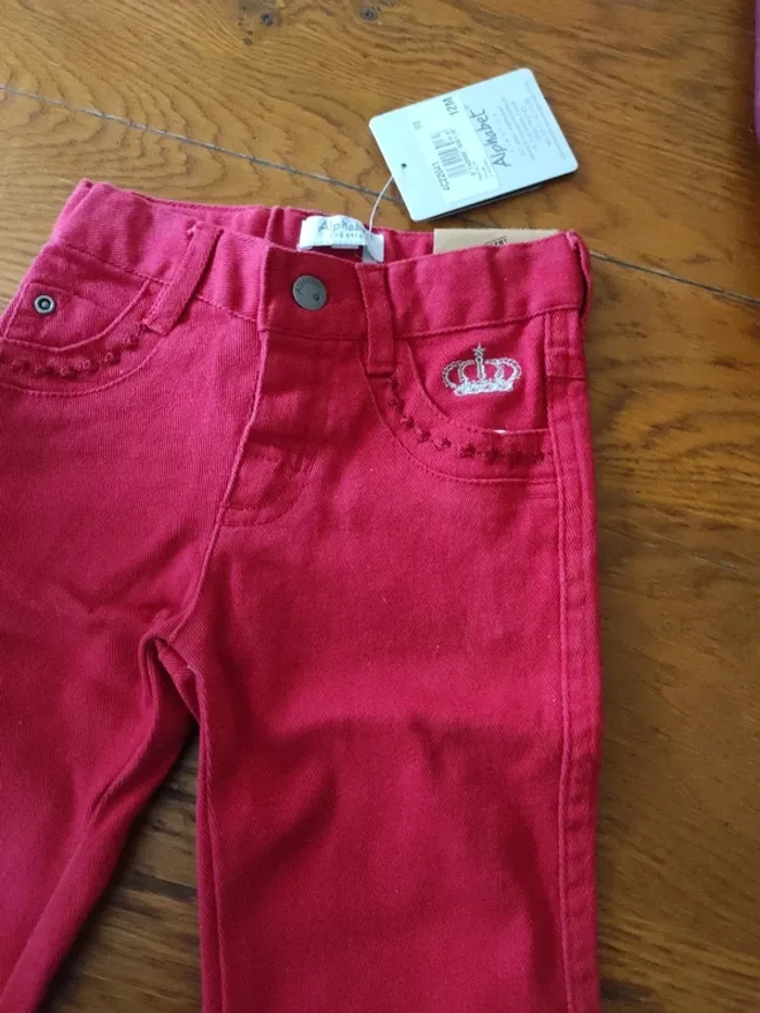 Pantalon fille alphabet 12 mois - photo numéro 2