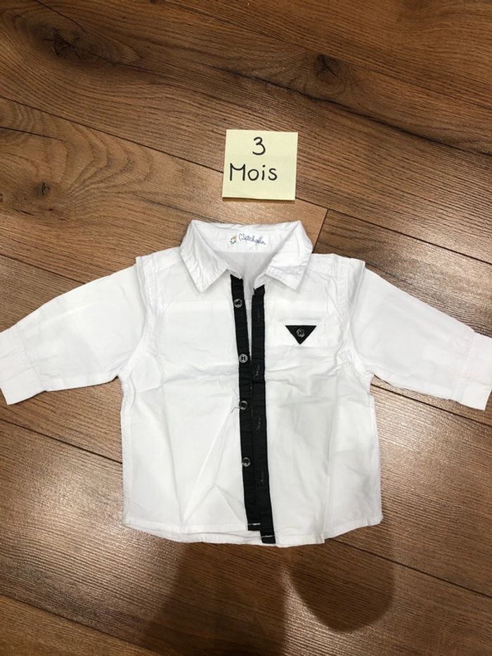 Lot de 2 chemises garçon kiabi kitchoun 🌺 taille 3 mois - photo numéro 4