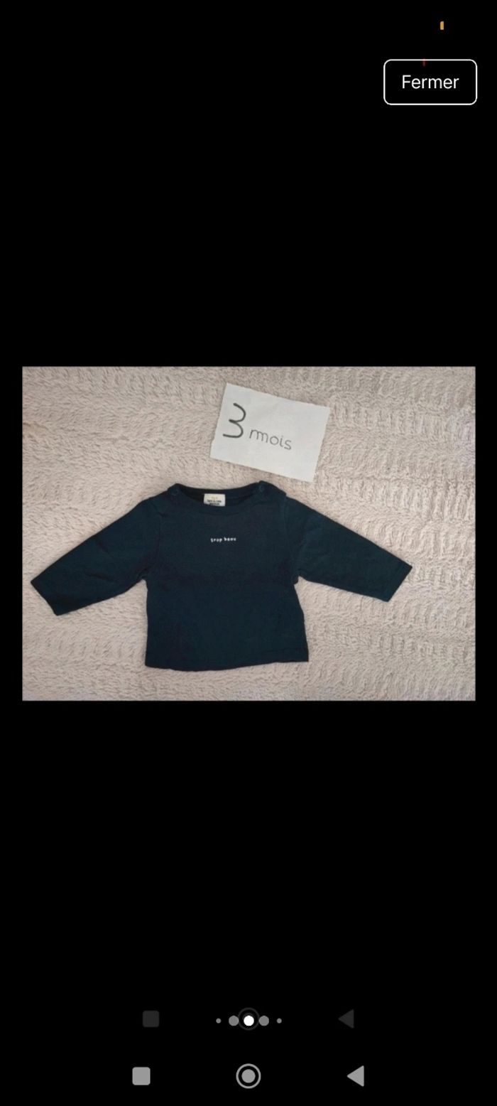 Lots vêtements bébé garçon taille 3 mois demi-saison/été - photo numéro 5