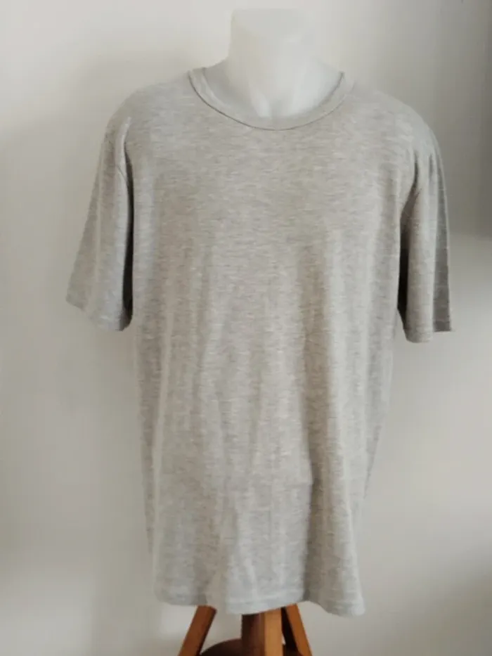 Tee-shirt manches courtes thermolctyl gris clair Damart taille 2XL