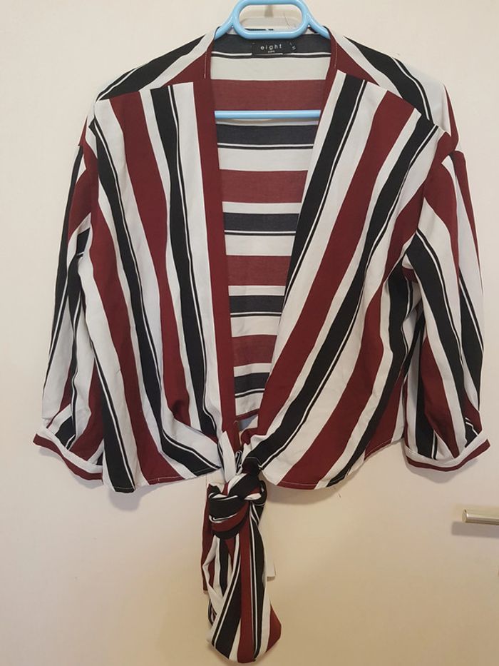 Blouse à nouer autour de la taille - photo numéro 5