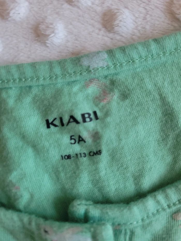 Combinaison printemps/été vert d’eau – KIABI – Motif tortue - photo numéro 3