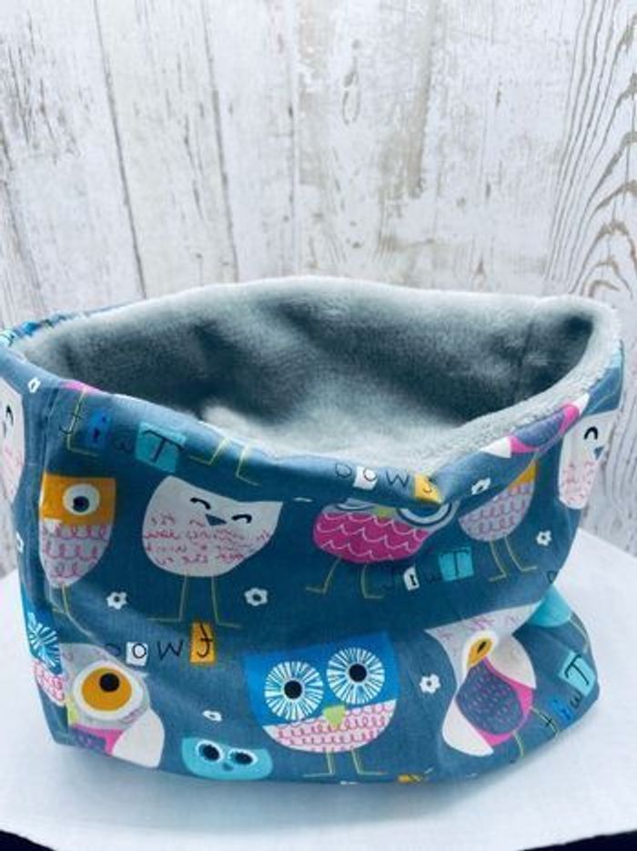 snood fille hiboux plusieurs taille de disponible