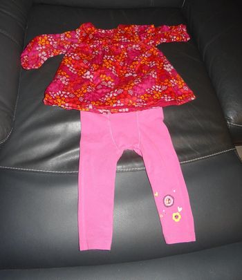 Ensemble blouse à manches longues et legging 6 mois