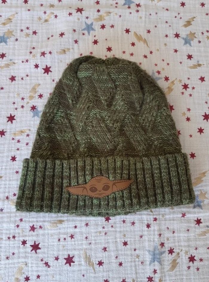 Bonnet laine Grogu Star Wars Mandalorian Cerda Kaki taille unique