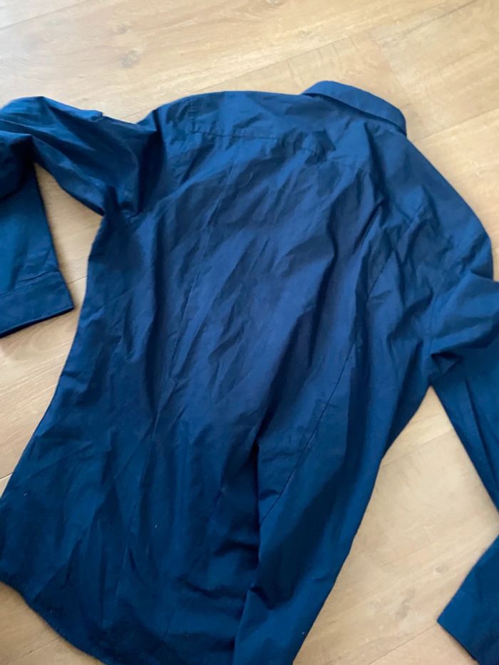 Chemise bleu marine – H&M (taille M) - photo numéro 4