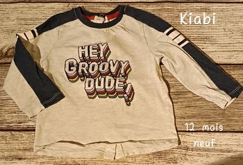Tee-shirt manches longues 12 mois Neuf