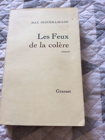 #´les feux de la colère Max Olivier Lacamp