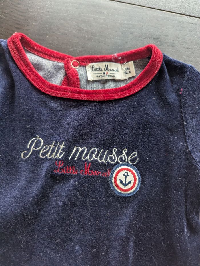 Lot pyjamas 6 mois velours - photo numéro 3