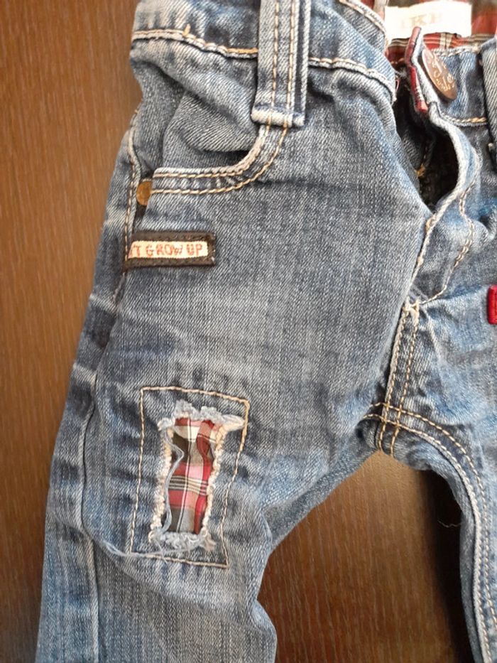 Jeans ikks taille 3 mois réglable - photo numéro 3