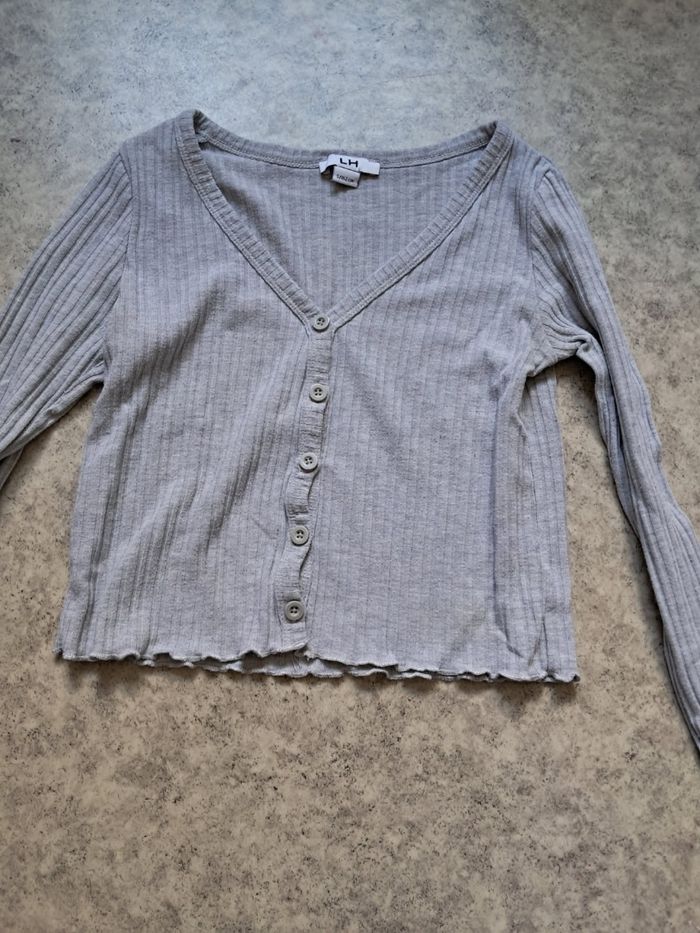 Crop top gris - photo numéro 3