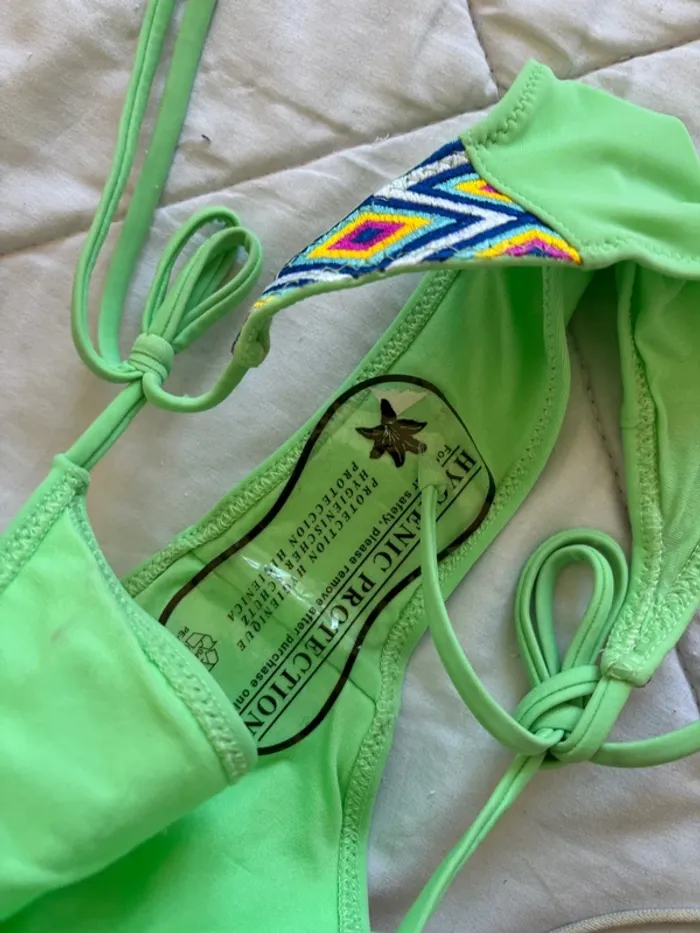 Lot 4 maillots de bain bikini bas et haut fluo multicolore Penti Ardene taille XS/34 neuf - photo numéro 13