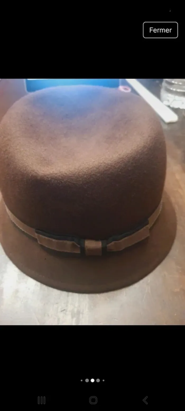 Chapeaux femme marron Veritas en laine 56cm - photo numéro 13