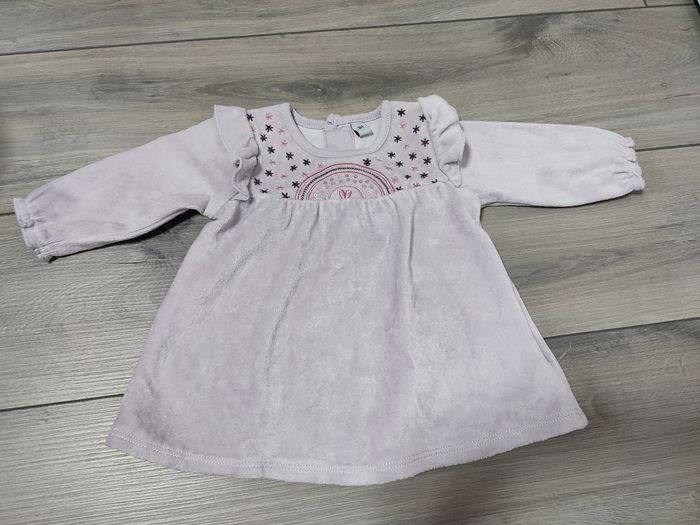 Robe tunique 3 mois avec en ciel comme neuve lilas