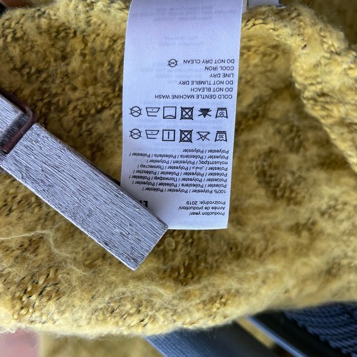 Écharpe moutarde texturée en maille bouclette Only Taille unique Chaude et douce V067 - photo numéro 9