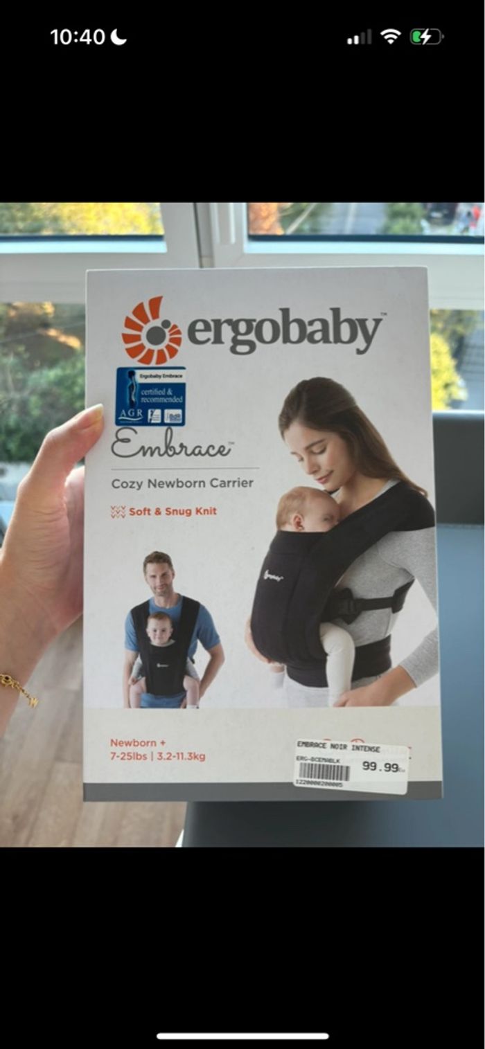 porte-bébé, écharpe de portage Ergobaby noir