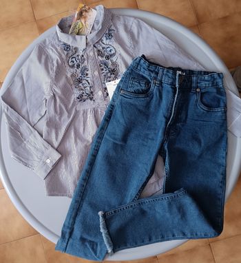 Ensemble jean et blouse 8ans