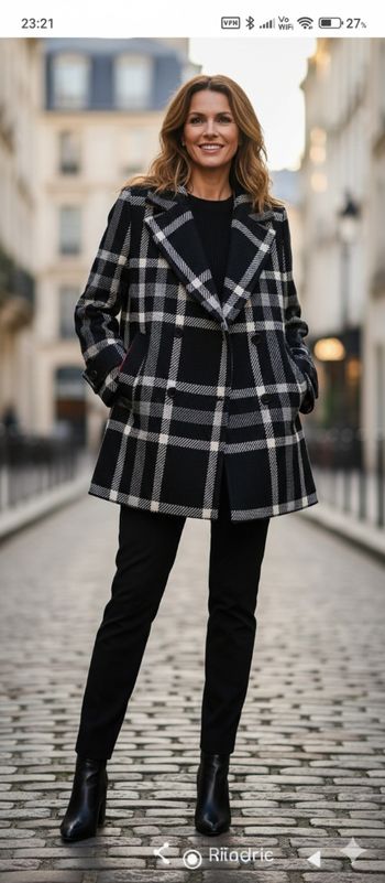 Manteau laine un jour ailleurs 