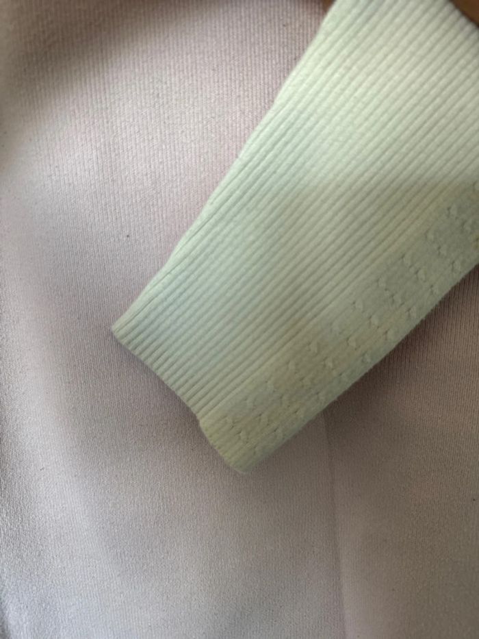 Pull bicolore Tommy Hilfiger Femme – Taille L – Rose pâle & blanc – Très bon état - photo numéro 3