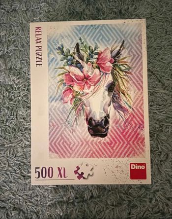 Puzzle Relax 500 pièces XL – Dino – motif licorne