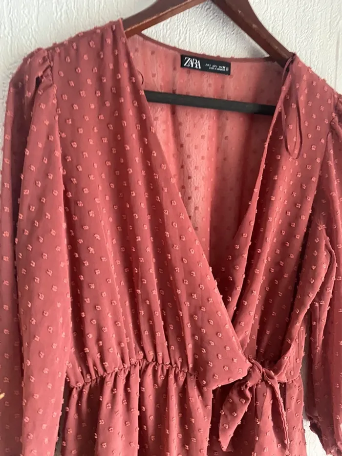Robe rose taille L 40 zara - photo numéro 2