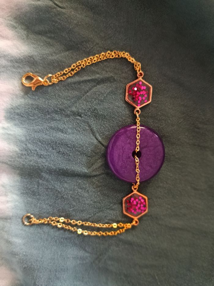 Bracelet résine epoxy - photo numéro 2