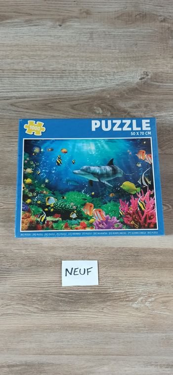 Puzzle neuf 1000 pièces animaux de la mer