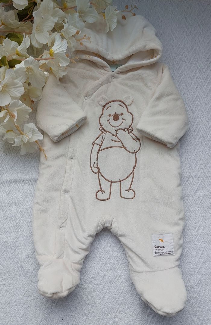 DISNEY combinaison combipilote manteau blanc WINNIE bébé taille 3mois