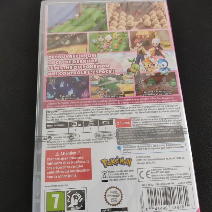Pokémon perle scintillante neuf sous blister Nintendo Switch - photo numéro 3