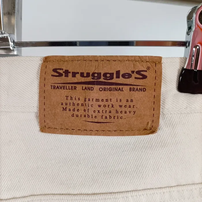 Jean blanc cassé Struggle’S coupe droite 100% coton taille 42 A1499 - photo numéro 8