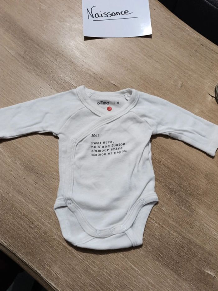 Body naissance Gémo neuf - photo numéro 2